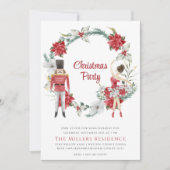 Notenkraker aquarel feestelijk kerstfeest kaart (Voorkant)