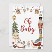 Notenkraker Baby Baby shower Kaart (Achterkant)