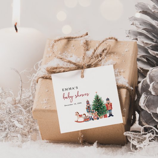 Notenkraker Baby shower Bedankjes Labels