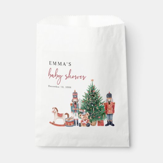 Notenkraker Baby shower Bedankzakje (Voorkant)