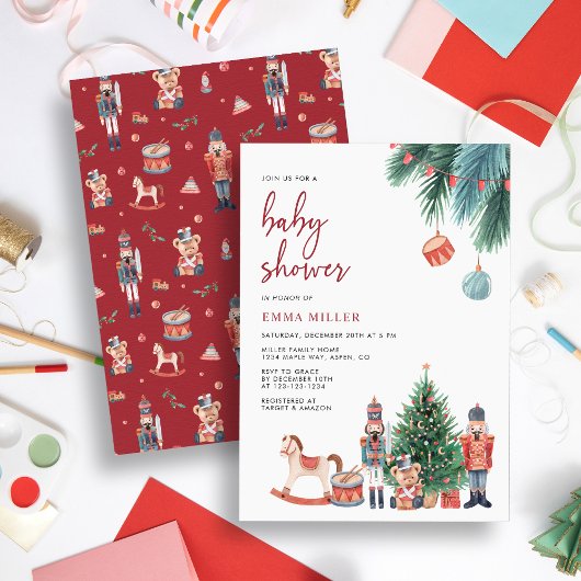 Notenkraker Baby shower Kaart