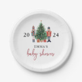 Notenkraker Baby shower Papieren Bordje (Voorkant)