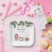 Notenkraker Baby shower Papieren Bordje (Feest)