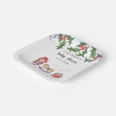 Notenkraker Baby shower Papieren Bordje (Gebogen)