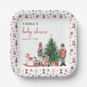 Notenkraker Baby shower Papieren Bordje (Voorkant)