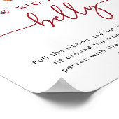 Notenkraker Baby shower Poster (Hoek)