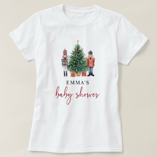 Notenkraker Baby shower T-shirt (Design voorkant)