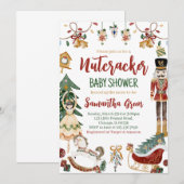 Notenkraker Baby Shower Uitnodiging (Voorkant / Achterkant)
