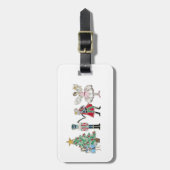 Notenkraker bagagelabel ballet (Voorkant verticaal)