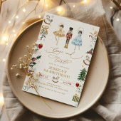 Notenkraker ballerina dans en draai verjaardag kaart