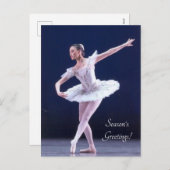 notenkraker ballerina feestdagenkaart (Voorkant / Achterkant)