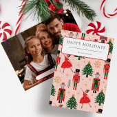 Notenkraker Ballerina Foto Kerstmis Feestdagenkaart