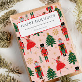 Notenkraker Ballerina Foto Kerstmis Feestdagenkaart