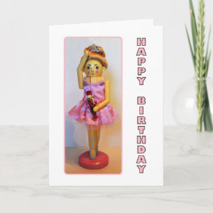 Notenkraker Ballerina Happy Birthday Kaart