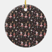Notenkraker Ballerina kerstcadeaus Keramisch Ornament (Achterkant)