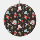 Notenkraker Ballerina kerstcadeaus Keramisch Ornament (Achterkant)