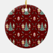 Notenkraker Ballerina kerstcadeaus Keramisch Ornament (Achterkant)