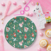 Notenkraker Ballerina Kerstmis Papieren Bordje (Feest)