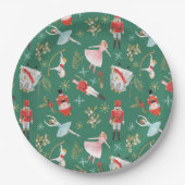 Notenkraker Ballerina Kerstmis Papieren Bordje (Voorkant)