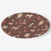 Notenkraker Ballerina Kerstmis Papieren Bordje (Gekanteld)