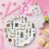 Notenkraker ballerina Kerstmis verjaardagsfeestje Papieren Bordje (Feest)