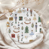 Notenkraker ballerina Kerstmis verjaardagsfeestje Papieren Bordje