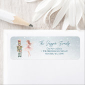 Notenkraker Ballerina Kerstretour adres Lab Etiket (Insitu)