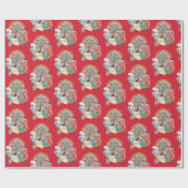 Notenkraker Ballerina Muis Koning Kerstmis Cadeaupapier (Vlak)