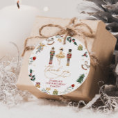 Notenkraker ballerina rood goud kids verjaardagsfe bedankjes labels