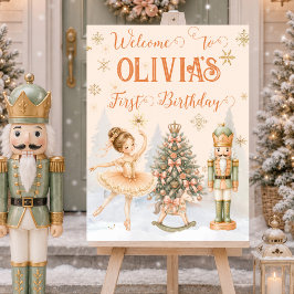 Notenkraker Ballerina Sugar Plum Welkom Bord Poster