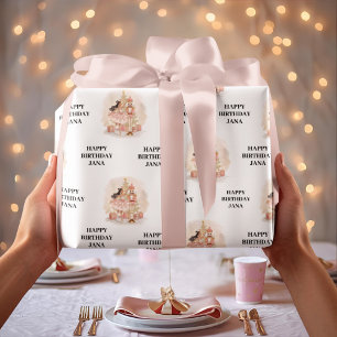Notenkraker Ballerina Verjaardag Cadeaupapier