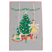 Notenkraker Ballerina Waterverf Kerst Medium Cadeauzakje (Achterkant)