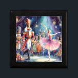 Notenkraker Ballerina Waterverf Kerstballet Cadeaudoosje<br><div class="desc">De Notenkraker Ballet Waterverf Christmas Ballerina Festive Holiday Gift Box is voorzien van een traditioneel kerstballet met een ballerina en notenkraker. Perfect voor kerstcadeaus,  kerstdecoratie en feestjes en meer. Creëer door Evco Studio www.zazzle.com/store/evcostudio</div>