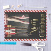 Notenkraker & Ballerina Zwart Goud Vrolijk Kerstfe Tissuepapier (Craft)