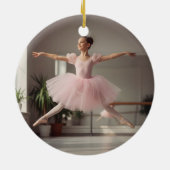 Notenkraker Ballet Aangepaste Naam & Rol, Foto Keramisch Ornament (Achterkant)