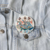 Notenkraker Ballet, Chinese Dansers Ronde Button 7,6 Cm (In situ)