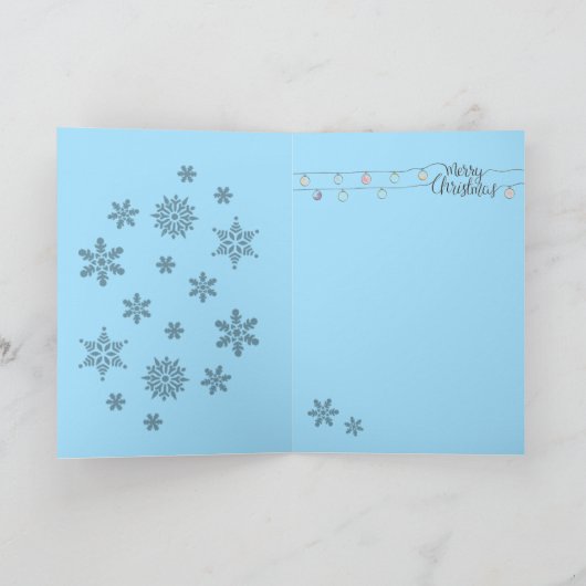 Notenkraker Ballet Dansen In De Sneeuw Feestdagen Kaart (Binnen)