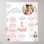 Notenkraker Ballet Eerste Verjaardag Milestone Pos Poster (Voorkant)