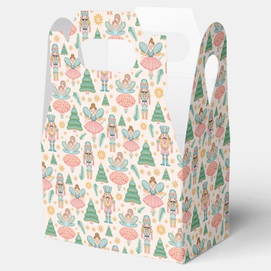 Notenkraker Ballet en feeën op Cream Achtergrond Bedankdoosjes (Geopend)