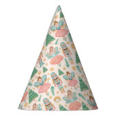 Notenkraker Ballet en feeën op Cream Achtergrond Feesthoedjes (Links)