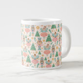 Notenkraker Ballet en feeën op Cream Achtergrond Grote Koffiekop (Voorkant rechts)