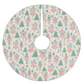 Notenkraker Ballet en feeën op Cream Achtergrond Kerstboom Rok (Voorkant)