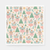 Notenkraker Ballet en feeën op Cream Achtergrond Servet (Voorkant)