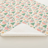 Notenkraker Ballet en feeën op Cream Achtergrond Sherpa Deken (3/4)