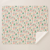 Notenkraker Ballet en feeën op Cream Achtergrond Sherpa Deken (Voorkant (horizontaal))