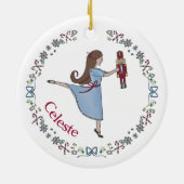 Notenkraker Ballet Gepersonaliseerde Klassieke Ker Keramisch Ornament (Achterkant)