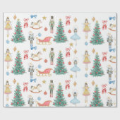 Notenkraker ballet inpakpapier (Vlak)