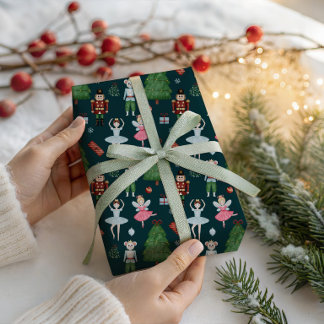Notenkraker Ballet Kerst Inpakpapier