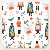 Notenkraker Ballet Kerstfeest Kartonnen Onderzetters (Voorkant)