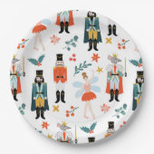 Notenkraker Ballet Kerstfeest Papieren Bordje (Voorkant)